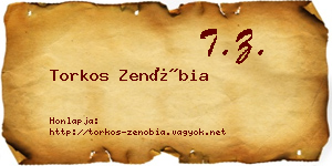 Torkos Zenóbia névjegykártya